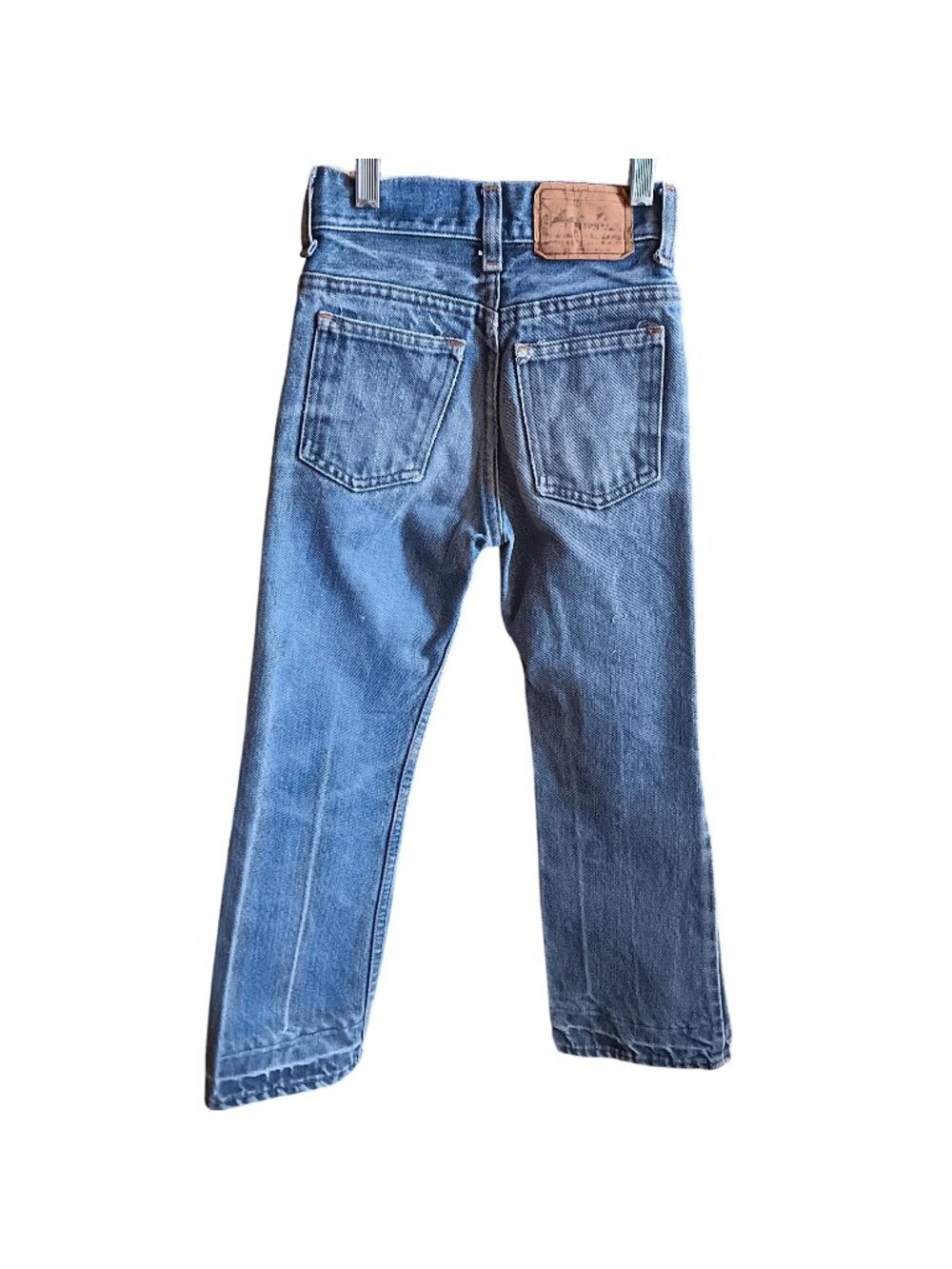 21x22 True Vintage Jeans Boys 4T JC PENNEY 1970s Hippy Fade Flare Distress